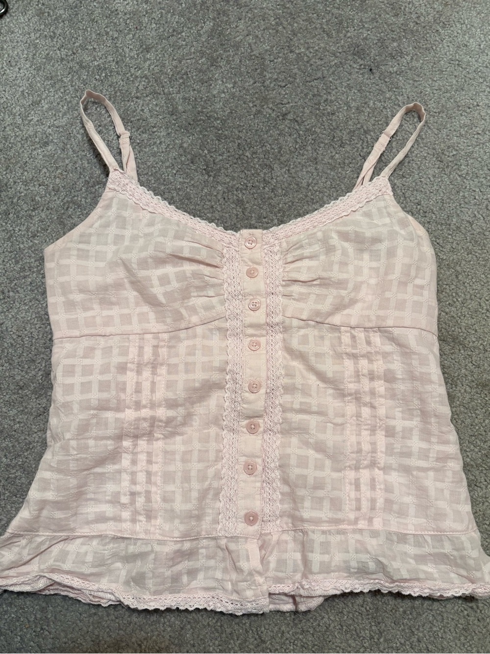 Hollister Peplum Button Front Top